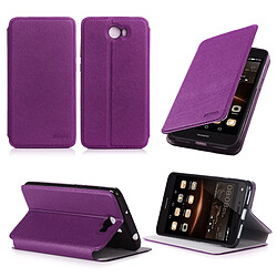 Xeptio Etui luxe Huawei Y5 II 4G violet Ultra Slim Cuir PU avec stand