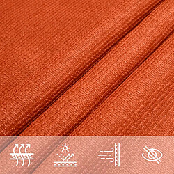 Acheter vidaXL Voile d'ombrage 160 g/m² Orange 3x4 m PEHD