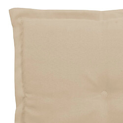 Decoshop26 Coussin de banc de jardin Beige 200 x 50 x 3 cm DEC021743 pas cher