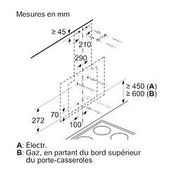 Acheter Hotte décorative inclinée 60cm 60db 399m3/h - dwk67em60 - BOSCH