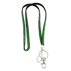 Acheter Lanière ID Badge Card Holder Strap Sparkling Phone Neck Sangles Vert Foncé