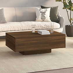 Avis ComfortXL Table Basse Chêne Marron 85x55x31 Cm Bois D'ingénierie