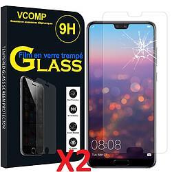 X2 Verre trempé huawei P20 Lite Couverture Complète Protection Ecran Protecteur d'écran Ultra Résistant X2 Little Boutik®