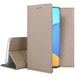 Htdmobiles Housse pour Oppo Reno 8 5G - etui coque pochette portefeuille + film ecran - OR MAGNET