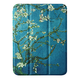 Avizar Housse Fleurs pour iPad Mini 6 2021 et 7 2024 Support Multiposition Vert