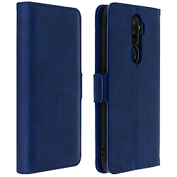 Avizar Étui Oppo A9 2020 et A5 2020 Housse Folio Porte-carte Fonction Support bleu nuit