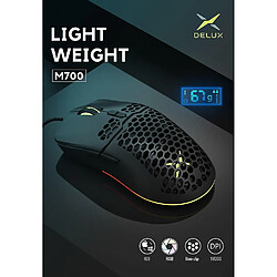 Universal Souris de trou filaire M700 coloré, conception légère, puce 3389, ajustement DPI à double sens RVB Gaming pas cher