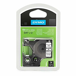 Ruban de transfert thermique Dymo D1 16958 19 mm x 3,5 m Noir Blanc Nylon (5 Unités)