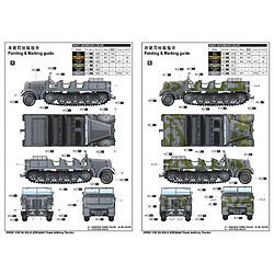 Trumpeter Maquette Camion Sd.kfz.8 (db9)half-track Artillery Tractor pas cher