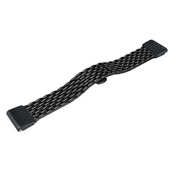 Bracelet en métal veine de dragon tissée avec boucle noir pour votre Garmin Fenix 5X 26mm