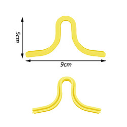 Acheter Joint De Pont De Nez En Silicone Anti-buée 2 Pièces Souple Pour Masque Jaune