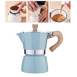 Machine à Expresso Classique Sur La Cuisinière Tasse à Expresso Moka Pot Lake Blue 150ml pas cher