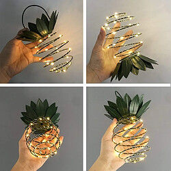 Wewoo Guirlande LED 30 de fer ananas en plein air lanterne télescopique lustre moderne lumière de porche solaire