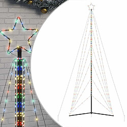 vidaXL Guirlande de sapin de Noël 861 LED colorées 480 cm