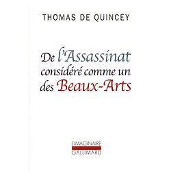 De l'assassinat considéré comme un des beaux-arts - Occasion