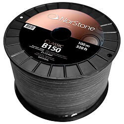 Bobine de câble speaker noir 2 x 1.5 mm² (100 m) NorStone