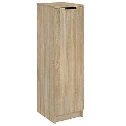 Maison Chic Armoire à Chaussures,Meuble de Rangement à Chaussures Chêne Sonoma 30x35x100cm Bois d'ingénierie -MN96293