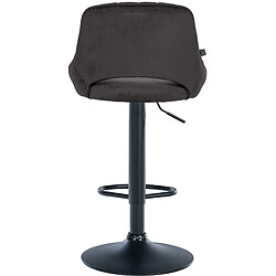 Non Tabouret de bar Milet velours noir pas cher