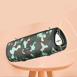 General Haut-parleurs Bluetooth portables avec caisson de basses, haut-parleurs étanches 20 W Bluetooth sans fil, haut-parleur Bluetooth extérieur étanche IPX5 via Bluetooth 5.0/3.5 mm Aux-in/carte TF (camouflage marin (camouflage bleu))