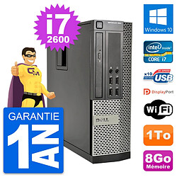 PC Dell OptiPlex 990 SFF Intel i7-2600 RAM 8Go Disque Dur 1To Windows 10 Wifi - Occasion