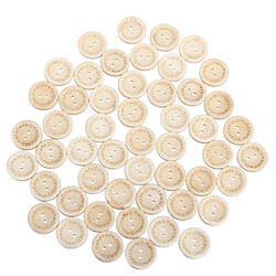 Main Cardiaque 50pcs Boutons 2 Trous En Bois Coudre Scrapbooking 2cm Bricolage