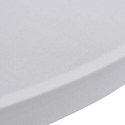 Acheter vidaXL Housses de table élastiques - Ø 80 cm - Blanc - 4 pcs