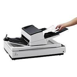 Fujitsu fi-7700S 600 x 600 DPI Flatbed & ADF scanner Noir, Blanc A3