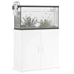 Avis vidaXL Support pour aquarium blanc 81x36x73 cm bois d'ingénierie