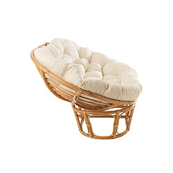 CANAPE PAPASAN EN ROTIN AVEC COUSSIN 172X109XH100CM CANAPE EN ROTIN - LE ROTIN+Sunnydays pas cher