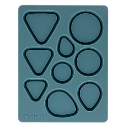 Moule en silicone 9 formes pour bijoux - Sculpey