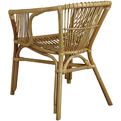 Aubry Gaspard Fauteuil en rotin naturel Java.