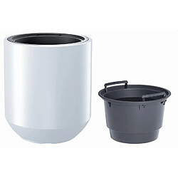 Pot de fleurs avec insert Heos Prosperplast 2en1 46L blanc