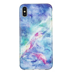 Wewoo Coque Fashion Étui de protection en TPU pour iPhone XS Max Blue Star