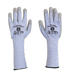 Gants anti-coupure avec manchettes allongées TK Shark Blue Long taille 8, 1 paire