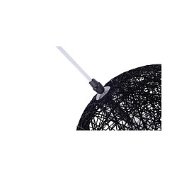 ICONIK INTERIOR Lampe de plafond - Lampe suspendue design boule - Corde - Wanton Noir