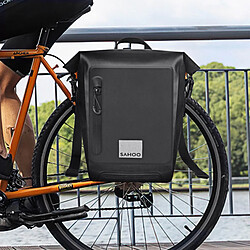 Acheter Sac Vélo Étanche Capacité 20L Fixation Porte-Bagages Arrière Sahoo Noir