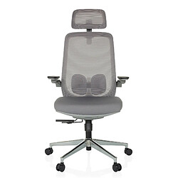 Chaise de bureau / chaise pivotante GAREMA tissu gris hjh OFFICE