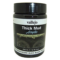 Vallejo Black Thick Mud 200ml