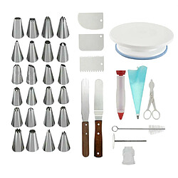 36 Pièces Ornements De Cuisson Ensemble Conseils De Buse Support De Gâteau Grattoirs Brosses Bricolage