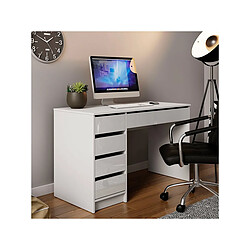 Habitat Et Jardin Bureau Ada - 120 x 75 x 55 cm - Blanc Brillant