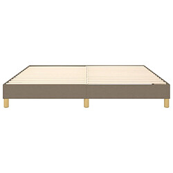 Sommier à lattes,Cadre à lattes de lit pour Adulte Taupe 180x200 cm Tissu -MN98441 pas cher