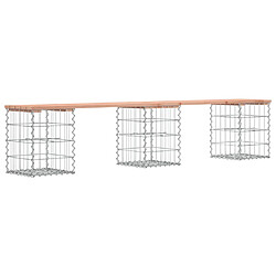 Acheter vidaXL Banc de jardin design gabion 203x31x42cm bois massif de douglas