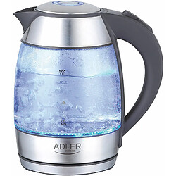 Adler bouilloire électrique de 1,8L 2200W transparent gris noir