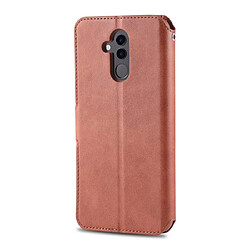 Avis Wewoo Housse Coque Pour Huawei Mate 20 Lite / Maimang 7 AZNS Calf Texture Magnetic Horizontal Flip PU en cuir avec support et fentes cartes et cadre photo marron