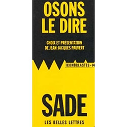 Osons le dire - Occasion