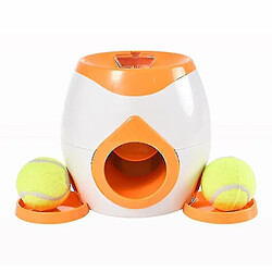 Jouet pour chien Tennis Lanceur de balles de tennis automatique Jouet pour chien Distributeur de nourriture Couleur Orange