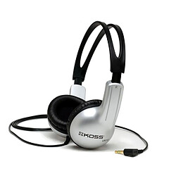 Casque avec Fil, Headphones On Ear Fermé Professionnel, Jack 3.5 mm, , Noir/Gris, KOSS, UR10