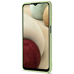 Coque en silicone anti-rayures avec porte-carte Matcha vert pour votre Samsung Galaxy A12 5G