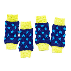 4 pcs doux coton chaussettes de chien de compagnie mignon non-slip jambières pour animaux de compagnie xl pas cher