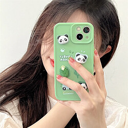 GUPBOO Étui pour iPhoneXsMax Coque de téléphone 3D Panda Cartoon Silicone